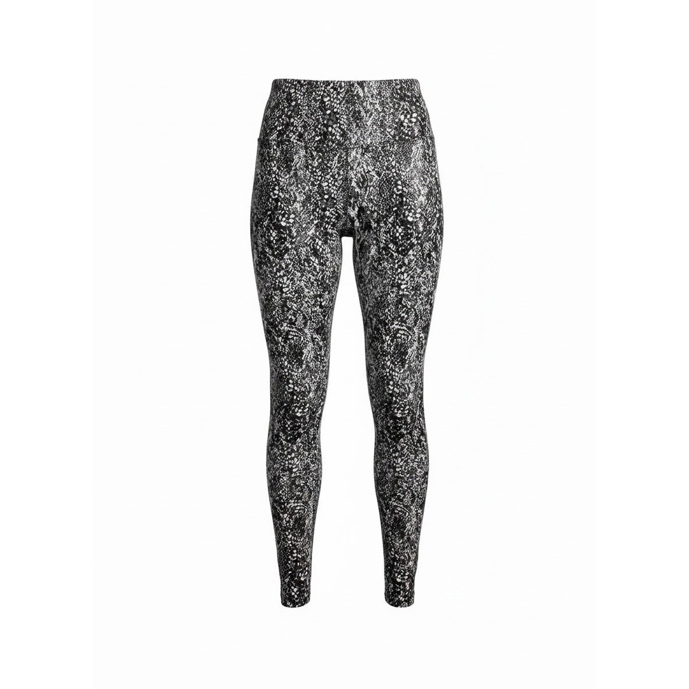 SPANX Faux Leather Snake Shine Leggings Silver Snakeskin Slimming Size Plus 1X